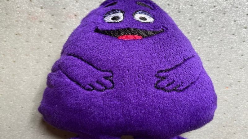 Grimace Plush Toy: Iconic McDonald’s Character